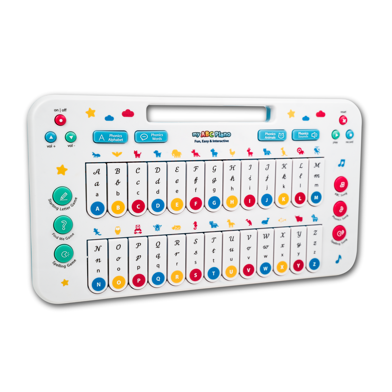 Another image of an educational phonics pad.